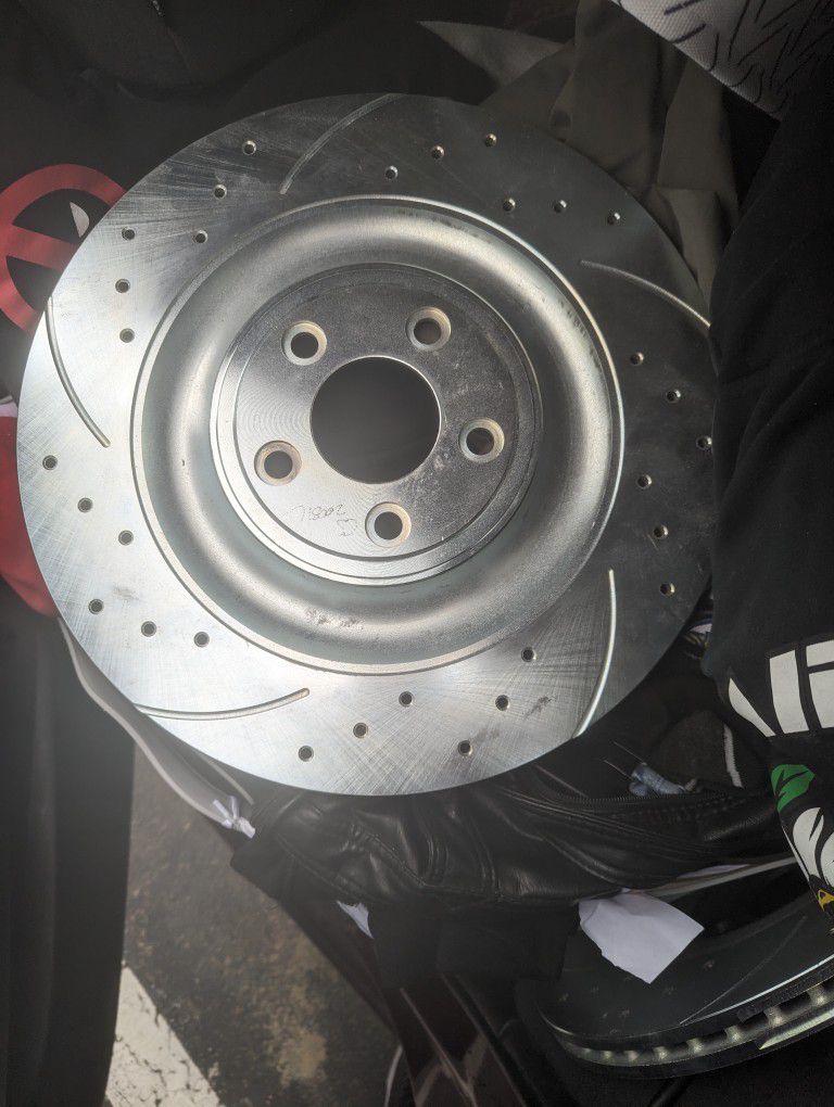 Slotted And Drilled Rotors For A Subaru