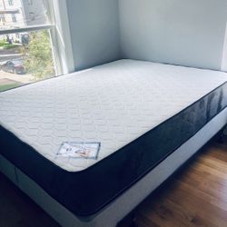 Mattress+regular Box Queen size Thick Foam 11” box 8” comfort+Quality Brand New Delivery Available We Finance