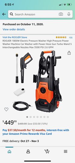 roojer 1800w electric pressure washer high pressure power washer