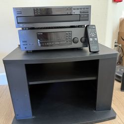 Kenwood KR V7080 Receiver And Kenwood 103CD Player