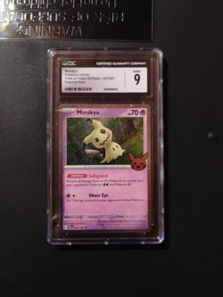 Mimikyu cgc mint 9