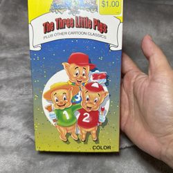 The Three Little Pigs Vol 1. Pigs Polka Doggone Tired VHS VCR Video Tape Vintage