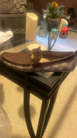 Brown and tan dress up shoes