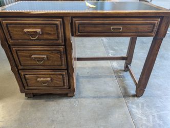 Vintage Black Top Desk