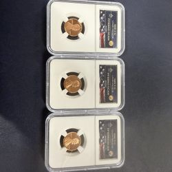 1988 S -1989 S -1990 S Lincoln Cent Ms 69