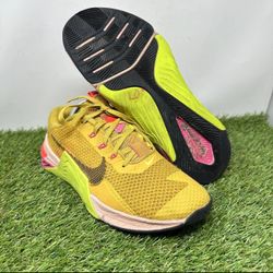 Nike Metcon 7 X Rawdacious Men's Size 10 US DA8110-721 Yellow Athletic Shoes