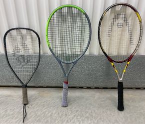 💝 2🎾Tennis, 1 Racquetball Racquets {sold seperately or all together}... Value together $135