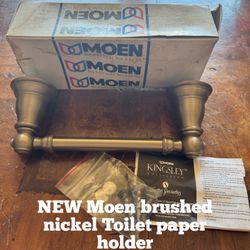 NEW Moen  Brushed Nickel Toilet Paper Holder $10 - Corrales