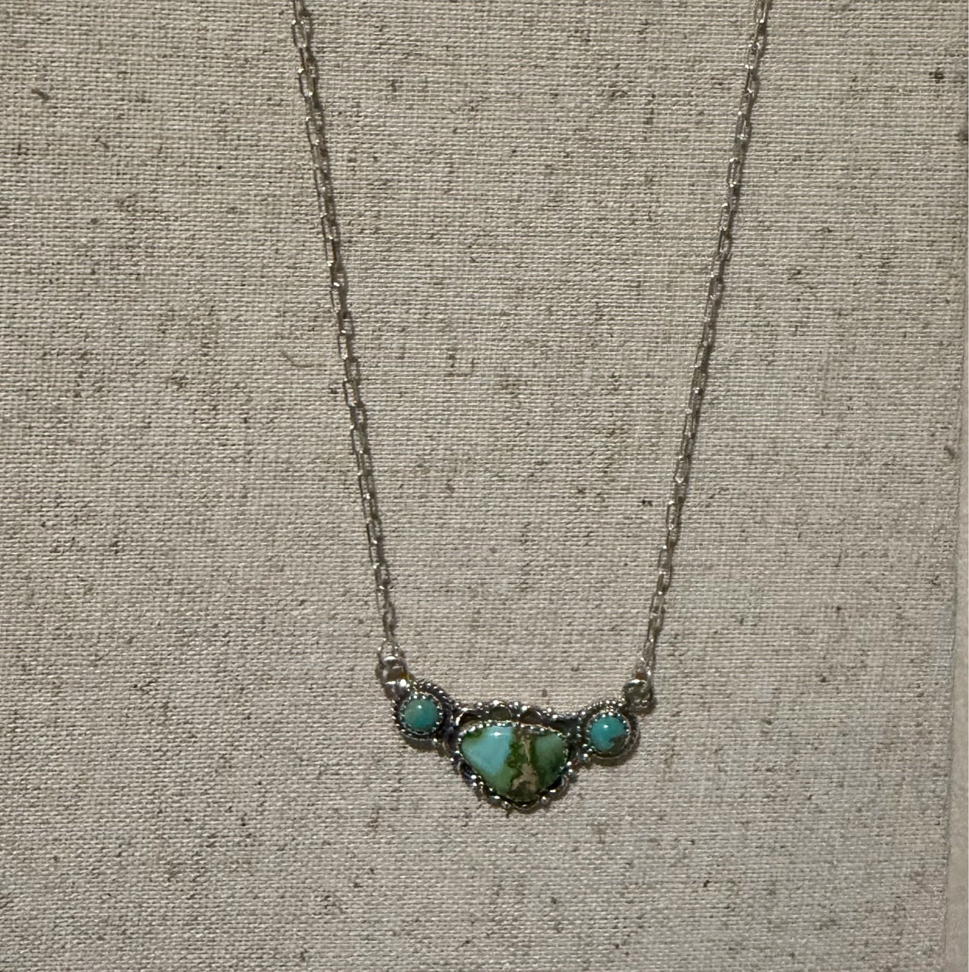 Kingman and Sonoran gold turquoise necklace