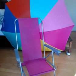 Beach Chair With Umbrella