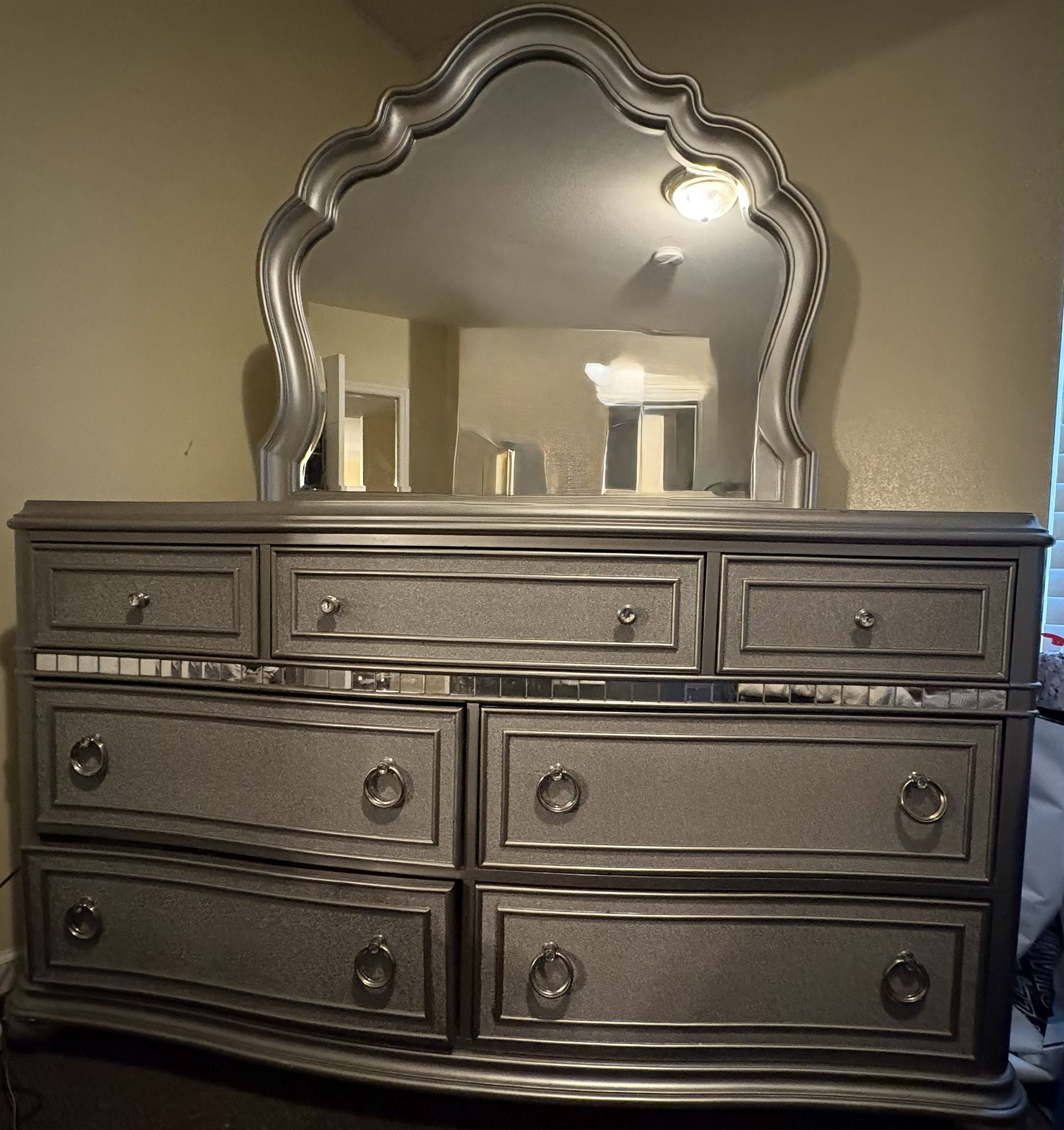 Grey/Silver BedRoom Suit