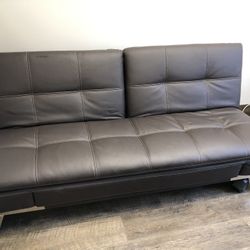 Leather Euro Lounger