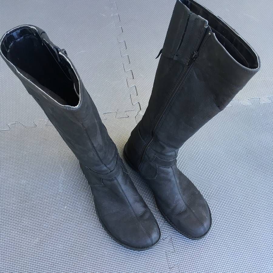 Merrill Black Leather Women's Boots Performance Footwear Size 9