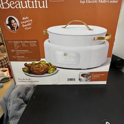 Beautiful 10-in-1, 6 Qt Electric Multi-Cooker with 7 Preset Functions