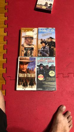 4 Cowboy Sealed Vhs Tapes