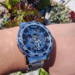 Brand New Transparent Fashion Wristwatch Luminous Gear Movement Watch Royal Design For Men Reloj