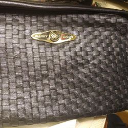 Elliott Lucca Leather Woven Handbag

