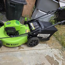 21'  GreenWorks Self-propelled Mower