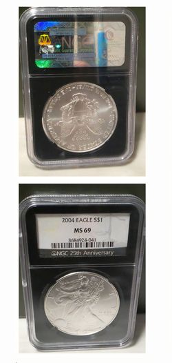 MS-69 2004 American Silver Eagle Coin