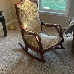 Vintage gooseneck Rocking Chair