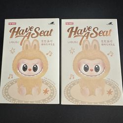 Have a Seat Labubu - Baba and Sisi - From Popmart Authentic