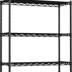 Open Box "SOYWEY STORE 3-Shelf Adjustable Heavy Duty Storage Shelves,36"" Wx14 Dx35.8 H Metal Organizer Wire Rack for Laundry Bathroom Kitchen Pantry 