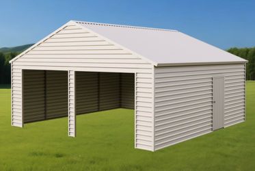 New 23Ft x 22Ft Double Garage Metal Shed