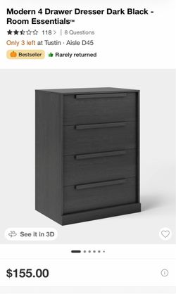 Modern Four Drawer Dresser