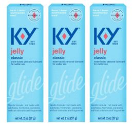 New 3-Pack K-Y Jelly Classic Glide Water-Based Personal Lubricant 2oz exp 5/3/26