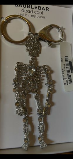 New skeleton purse charm/keychain