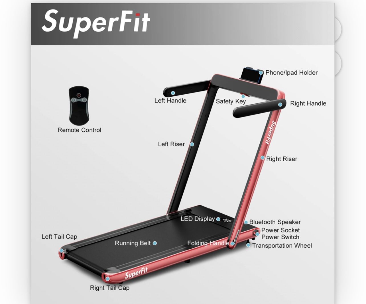SuperFit Treadmill 