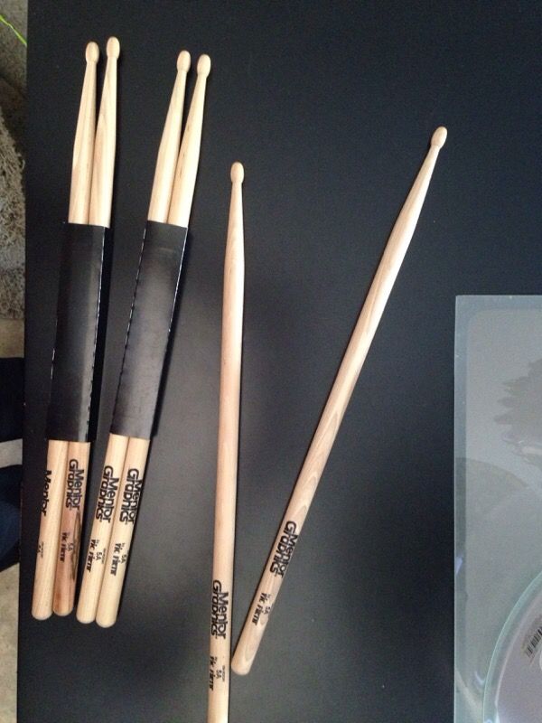 New drumsticks, 3 pairs, $5 per pair