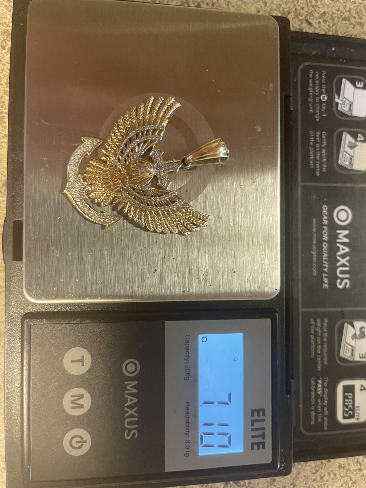 10k Gold Diamond Pendant