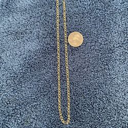 14k diamond Cut Figaro Chain