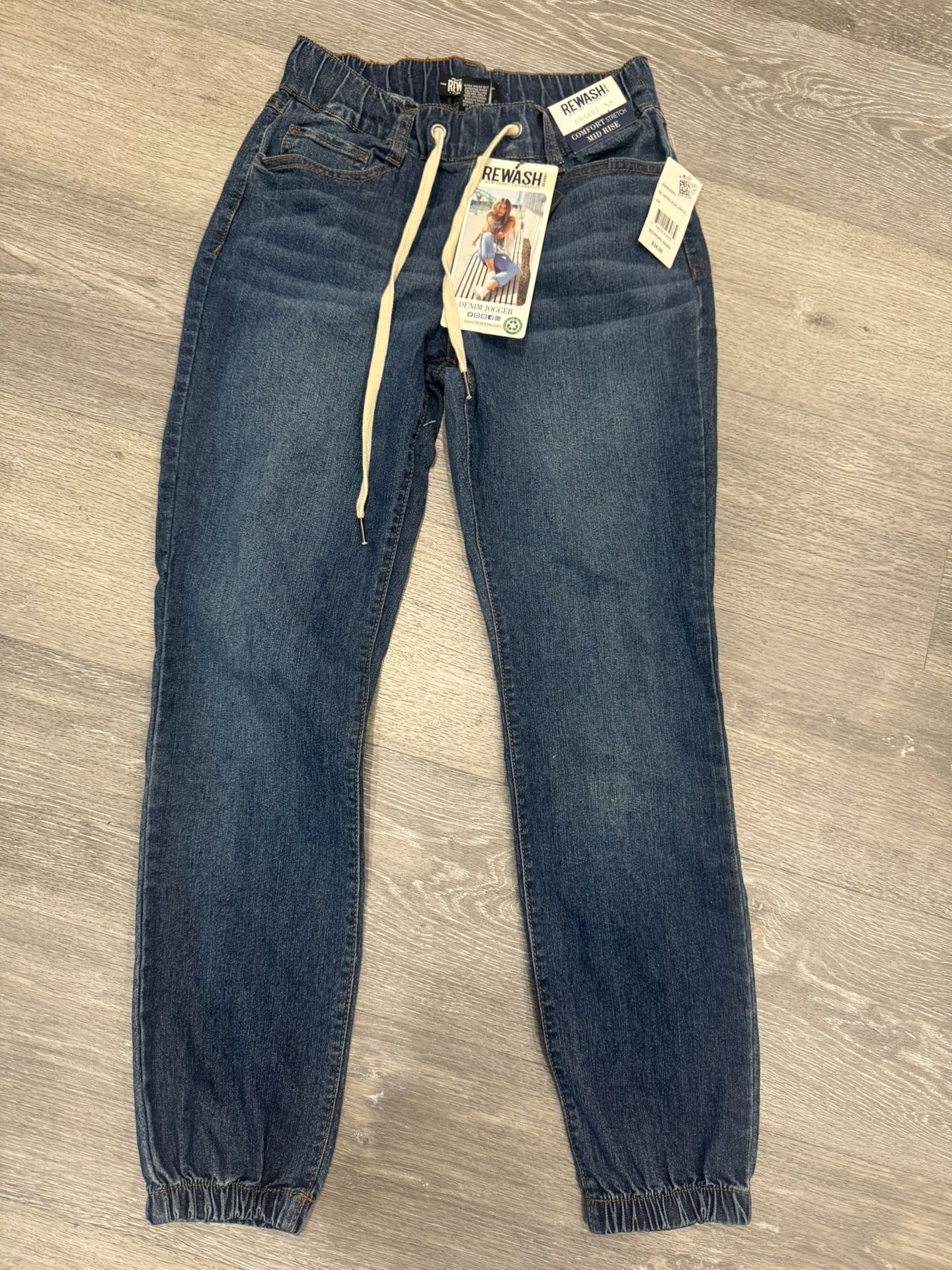 🆕 NWT Rewash Denim Joggers – Size XS