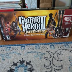 Guitar Hero III 3 Legends Of Rock For PS3 PlayStation Two Wireless Guitars