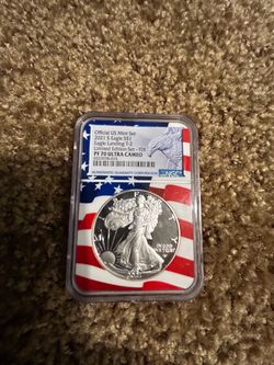 2021 S American Silver Eagle NGC PF70 Ultra Cameo