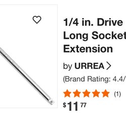 Socket Wrench Extension 1/4”x10”