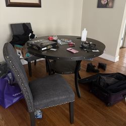 Dining Room Table, Night Stand, Coffee Table, Dresser, Queen Mattress And Boxspring