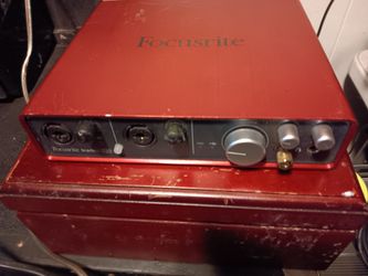 Focusrite scarlet is 616 usb/Recording