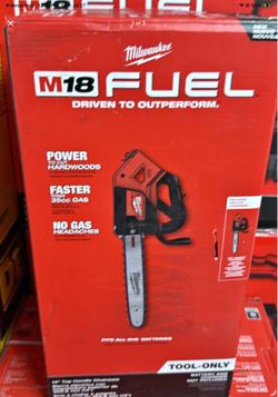 Milwaukee m18 fuel 14in top handle chainsaw tool only,