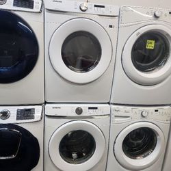 SAMSUNG SET STEAM WASHER AND ELECTRIC DRYER 