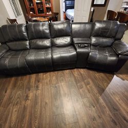 Midnight Blue Double Recliner Couch Rooms To Go