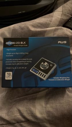 AWS Gemini-20-BLK Portable Milligram Scale