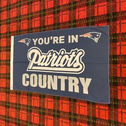 Brand New New England Patriots Banner Flag
