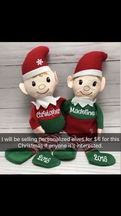 Personalized elves $6