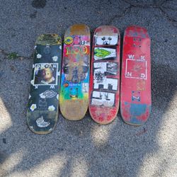 Skateboard Decks All Four