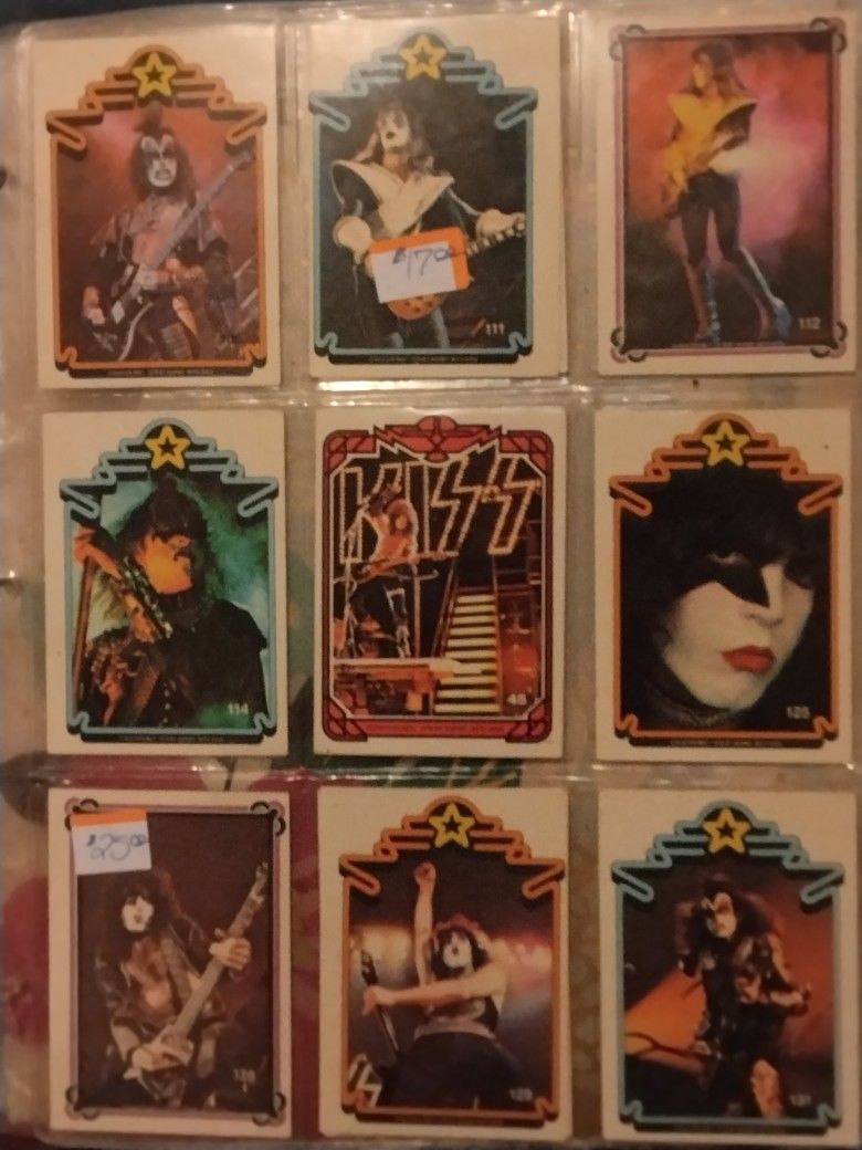 1978 VINTAGE KISS TRADING CARDS