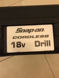 Snapon 18v drill 1/2" chuck