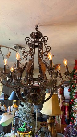 Gothic style large solid metal, Chandelier